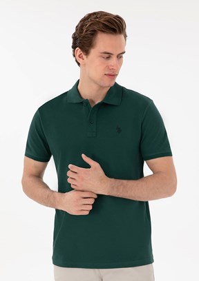 US POLO ASSN Yeşil Erkek Basic T-Shirt
