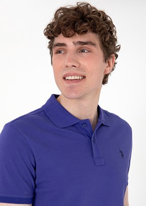 US POLO ASSN Mavi Erkek Basic T-Shirt