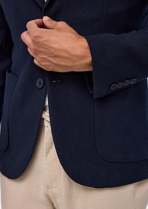 SÜVARİ Lacivert Erkek Slim Ceket