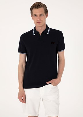 PİERRE CARDİN Lacivert Erkek Slim T-Shirt