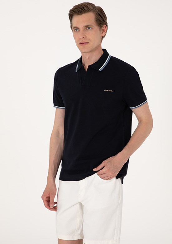 PİERRE CARDİN Lacivert Erkek Slim T-Shirt