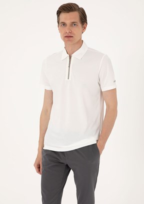 PİERRE CARDİN Beyaz Erkek Slim T-Shirt