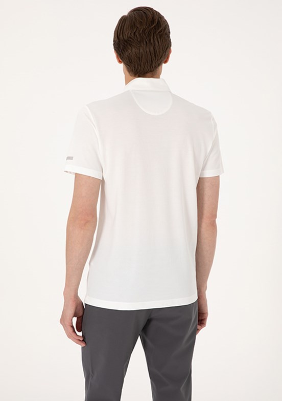PİERRE CARDİN Beyaz Erkek Slim T-Shirt