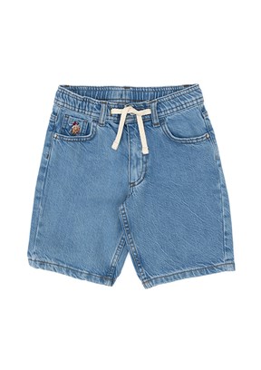 US POLO ASSN Mavi Erkek Çocuk Denim Şort