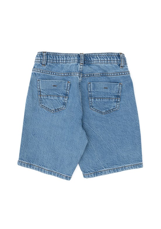 US POLO ASSN Mavi Erkek Çocuk Denim Şort