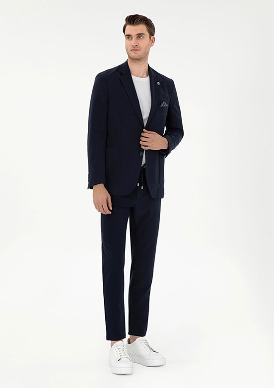 PİERRE CARDİN Lacivert Erkek Regular Pantolon