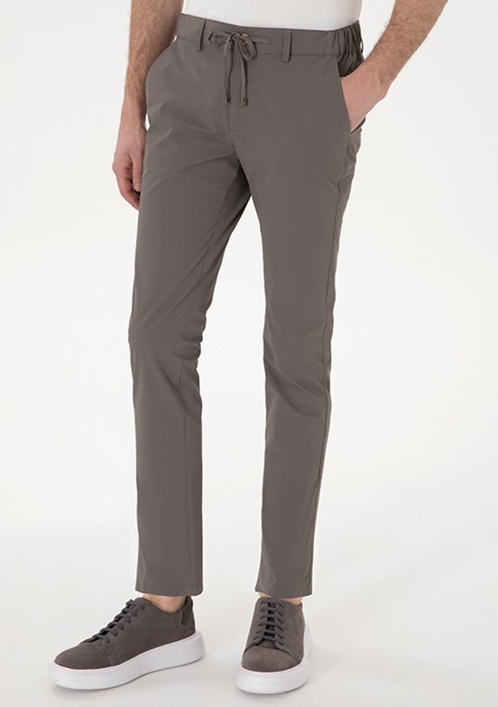 PİERRE CARDİN Bej Erkek Slim Pantolon
