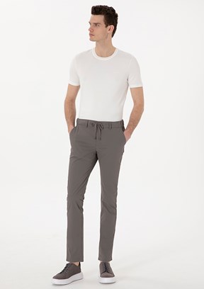 PİERRE CARDİN Bej Erkek Slim Pantolon
