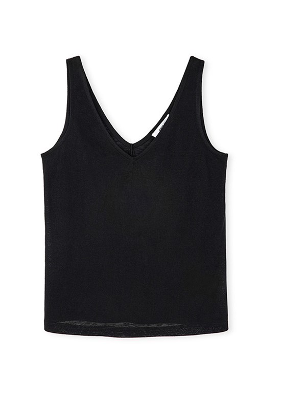 İPEKYOL Siyah Kadın V Yaka Basic T-shirt