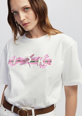İPEKYOL Beyaz Kadın Baskılı T-shirt