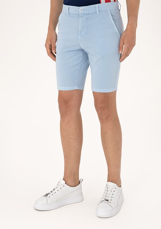US POLO ASSN Mavi Erkek Kapri Şort