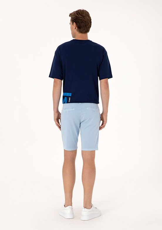 US POLO ASSN Mavi Erkek Kapri Şort