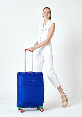 BENETTON Mavi Unisex Trolley 70 cm Büyük Valiz