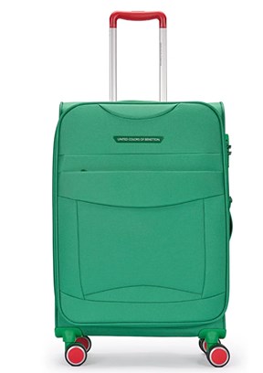 BENETTON Yeşil Unisex Trolley 70 cm Büyük Valiz