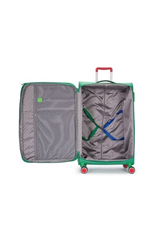 BENETTON Yeşil Unisex Trolley 70 cm Büyük Valiz