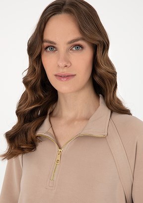 PIERRE CARDIN Bej Kadın Comfort Sweatshirt