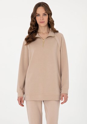 PIERRE CARDIN Bej Kadın Comfort Sweatshirt