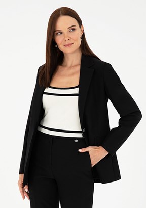 PIERRE CARDIN Siyah Kadın Slim Ceket