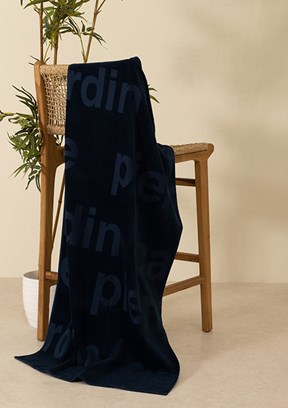 PİERRE CARDİN Lacivert Erkek Plaj Havlusu