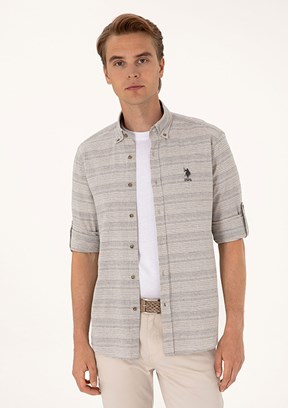 US POLO ASSN Lacivert Erkek Uzun Kol Gömlek