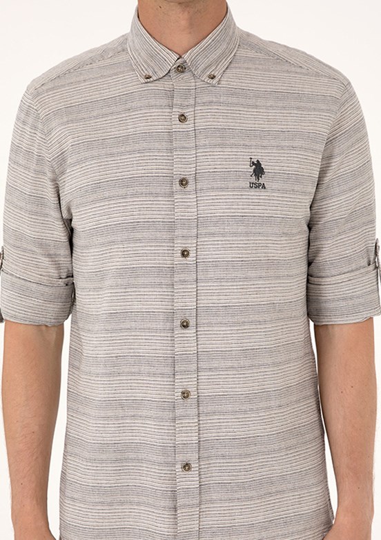 US POLO ASSN Lacivert Erkek Uzun Kol Gömlek