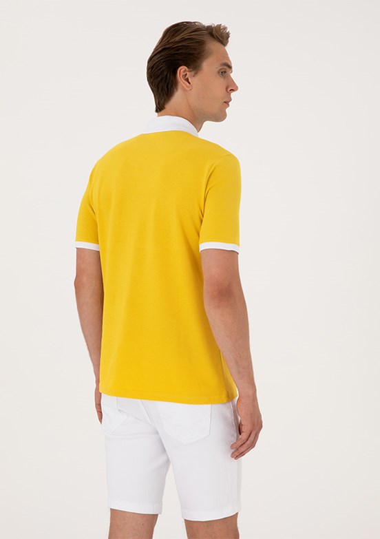 US POLO ASSN Sarı Erkek Regular T-Shirt