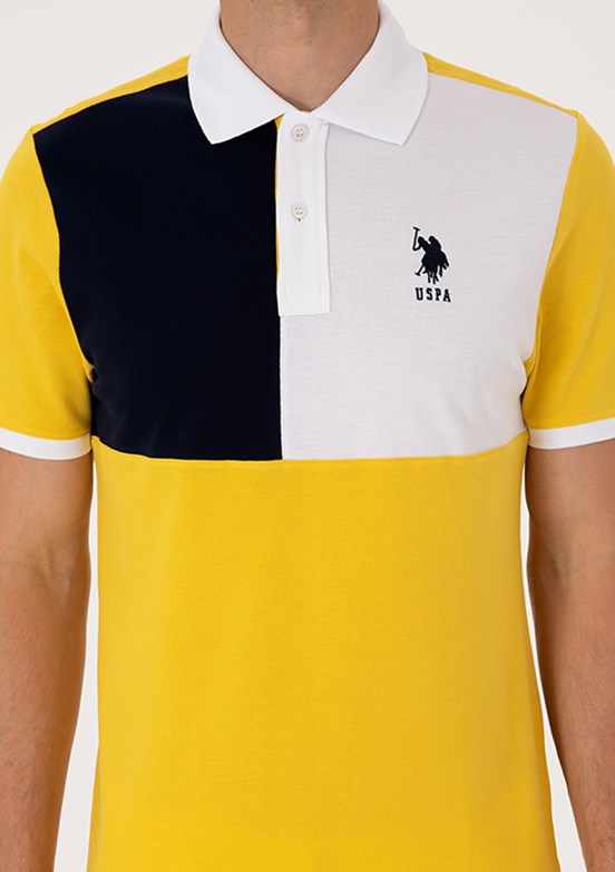 US POLO ASSN Sarı Erkek Regular T-Shirt