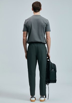 LUFİAN Yeşil Erkek Baskılı T-Shirt