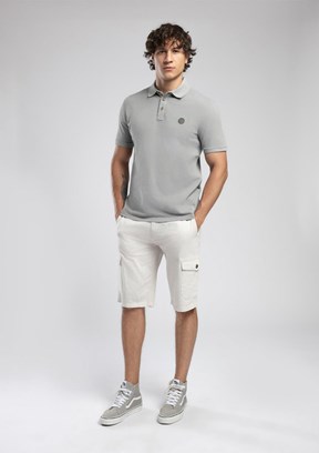 LEE COOPER Mules Gri Erkek Polo Yaka T-shirt