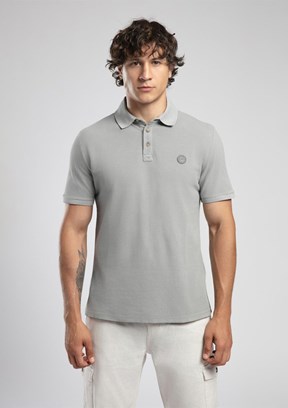 LEE COOPER Mules Gri Erkek Polo Yaka T-shirt