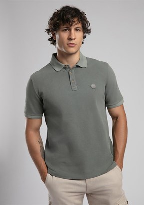 LEE COOPER Mules Haki Erkek Polo Yaka T-shirt