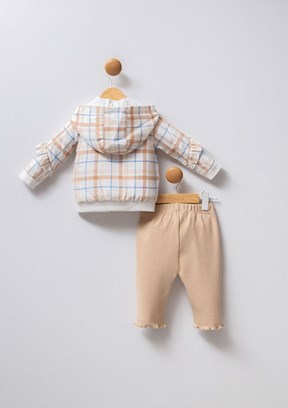 US POLO ASSN Beyaz Kız Bebek Eşofman Takımı