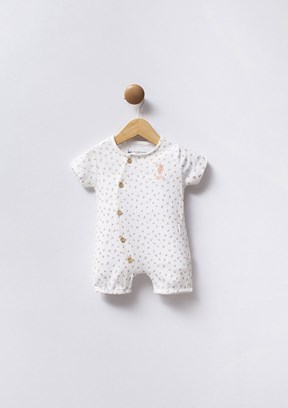 US POLO ASSN Beyaz Kız Bebek Tulum Elbise