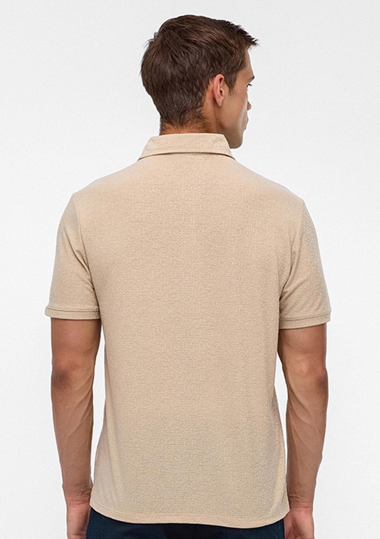 SÜVARİ Bej Erkek Polo Yaka T-Shirt