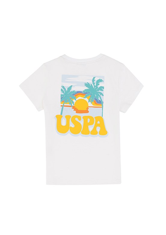 US POLO ASSN Beyaz Erkek Çocuk Regular T-Shirt