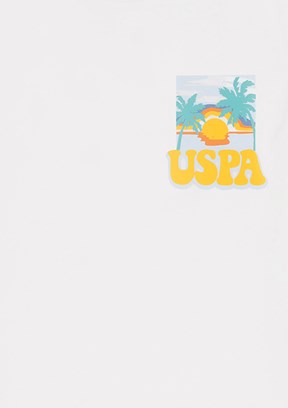 US POLO ASSN Beyaz Erkek Çocuk Regular T-Shirt
