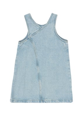 US POLO ASSN Mavi Kız Çocuk Culotte Elbise