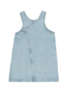 US POLO ASSN Mavi Kız Çocuk Culotte Elbise