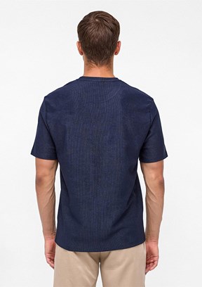 SÜVARİ Lacivert Erkek O Yaka T-Shirt