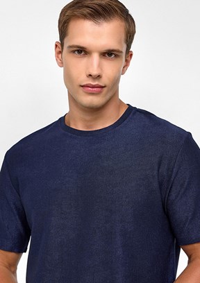 SÜVARİ Lacivert Erkek O Yaka T-Shirt