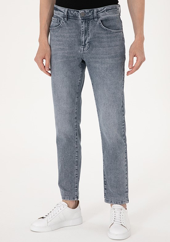 PİERRE CARDİN Mavi Erkek Slim Jean Pantolon