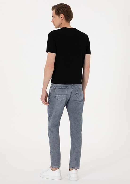 PİERRE CARDİN Mavi Erkek Slim Jean Pantolon