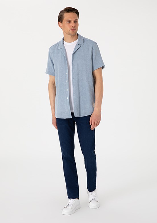 PİERRE CARDİN Lacivert Erkek Straight Jean Pantolon