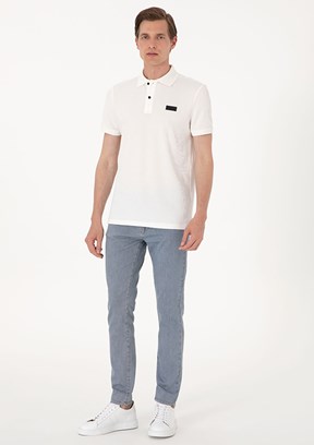 PİERRE CARDİN Mavi Erkek Slim Jean Pantolon