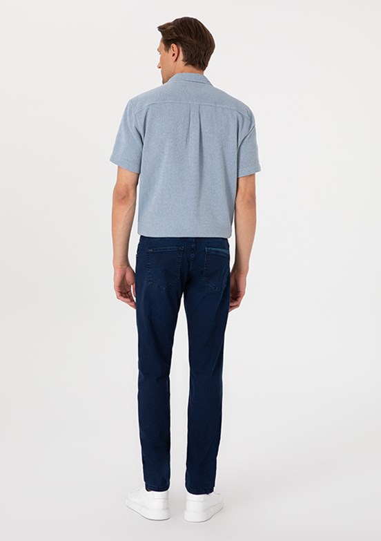 PİERRE CARDİN Lacivert Erkek Straight Jean Pantolon