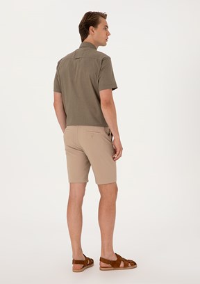 US POLO ASSN Bej Erkek Kapri Şort
