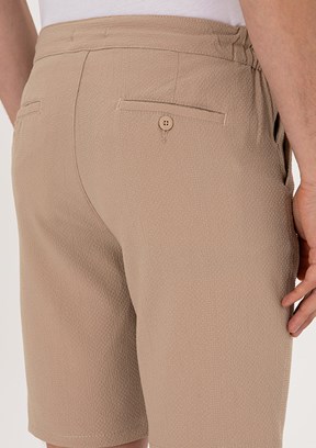US POLO ASSN Bej Erkek Kapri Şort