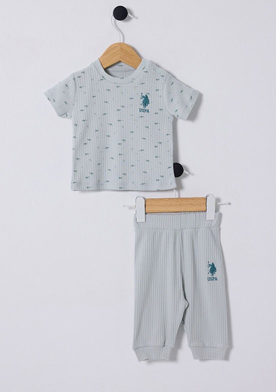 US POLO ASSN Yeşil Erkek Bebek Eşofman Takımı