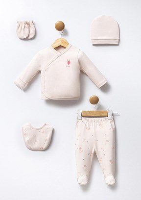 US POLO ASSN Pembe Kız Bebek Hastane Çıkışı