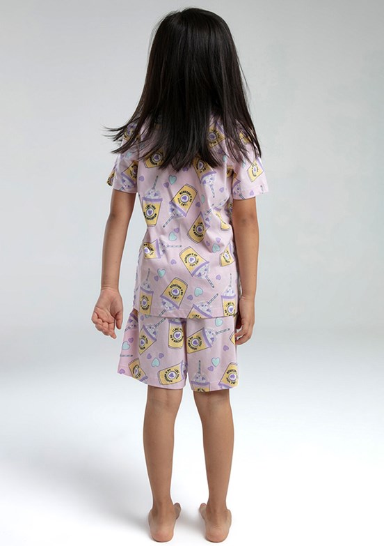 ROLY POLY - RP3624-2 Kız Çocuk Pembe Pijama Takımı